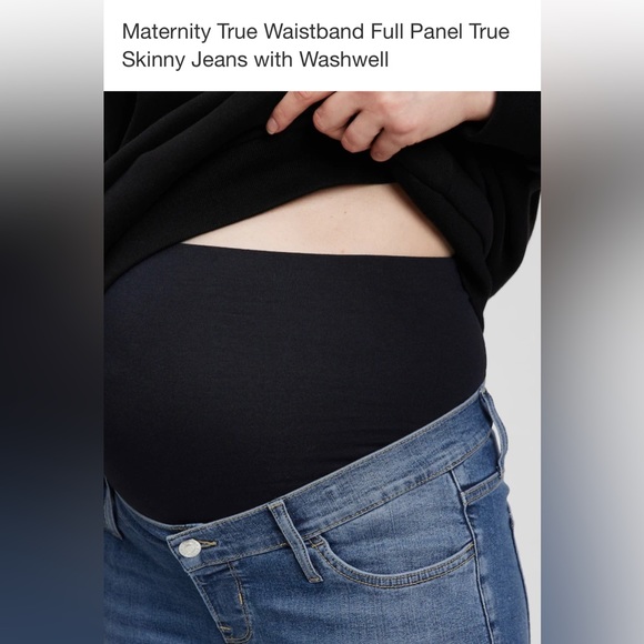 GAP MATERNITY TRUE WAISTBAND FULL PANEL TRUE SKINNY JEANS WITH WASHWELL - Picture 6 of 6